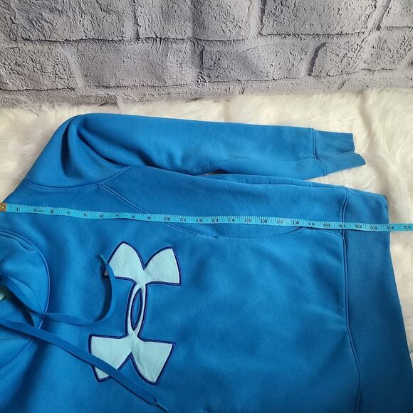 Blue Under Armour Drawstring Coldgear Hoodie Women's SZ S - Picture 11 of 12